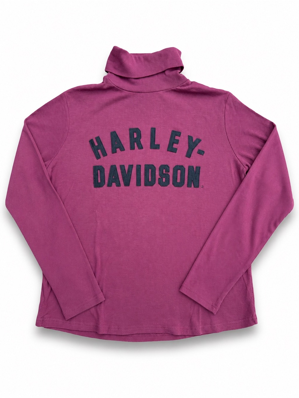 Harley-Davidson Milwaukee Rib Turtleneck Tawny Port Long Sleeve Top Women’s